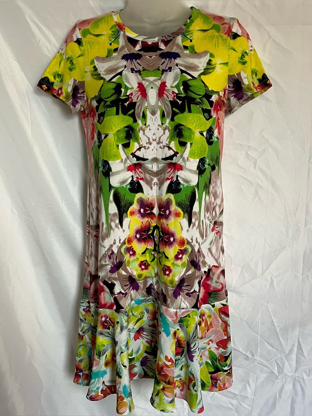 Prabal Gurung for Target Floral First Date Drop Waist Mini Dress XS Geometric